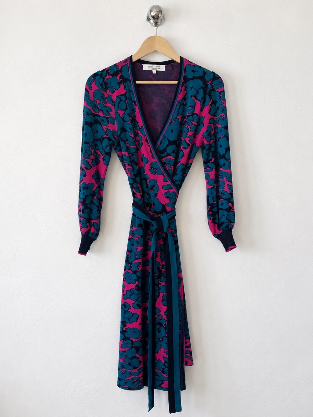 DIANE VON FURSTENBURG Lois Leopard Wrap Dress